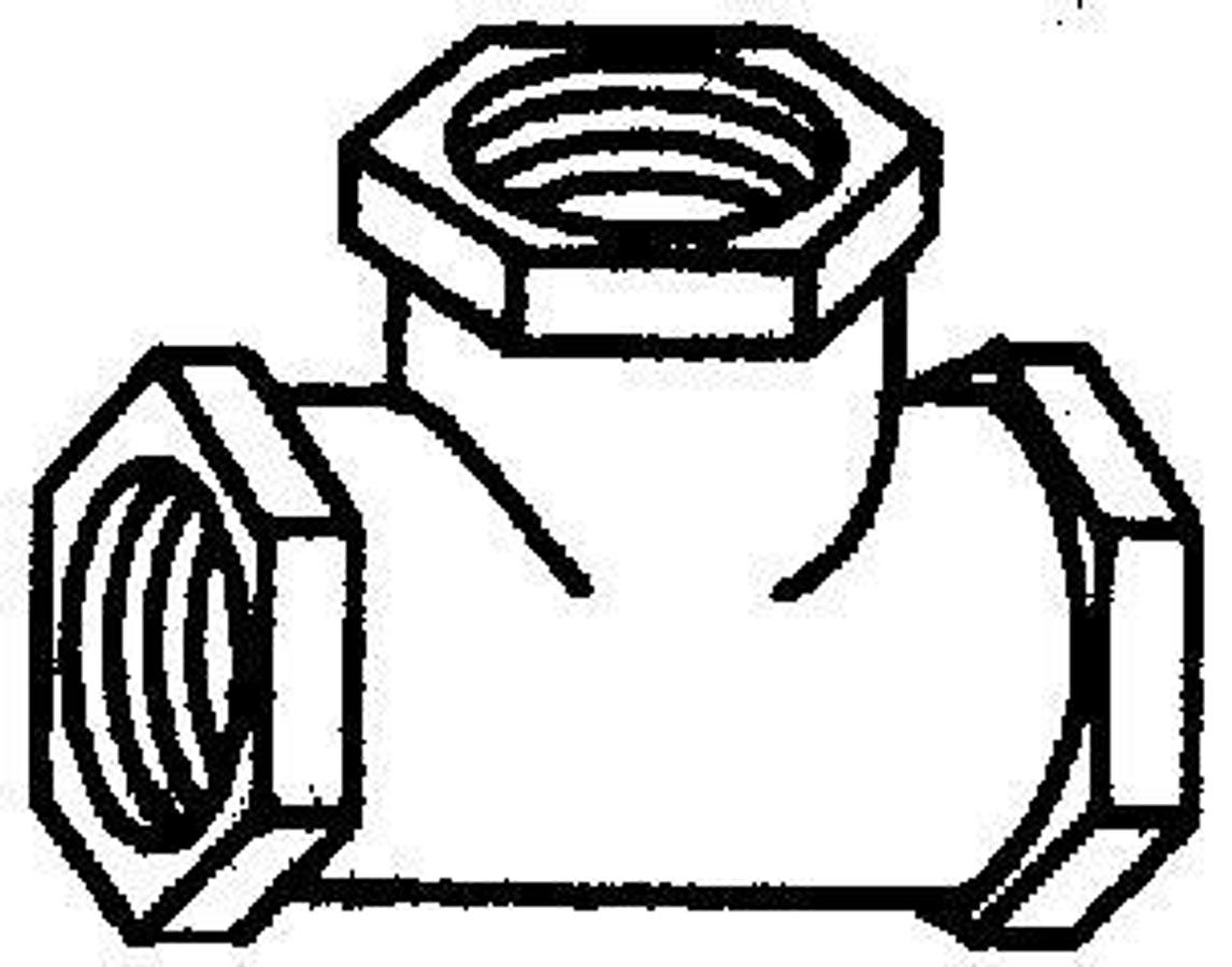 Plastic Tee - 1/2in.