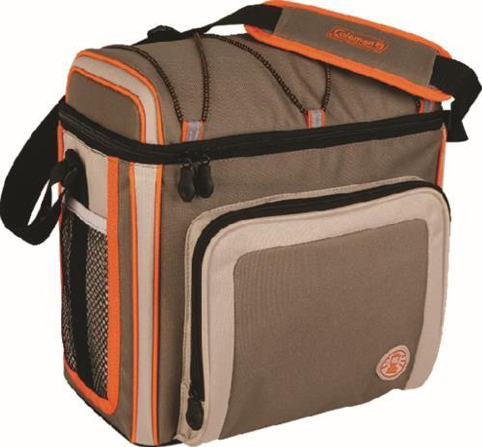 Outdoor Soft Cooler - 30 Can - Tan/Orange