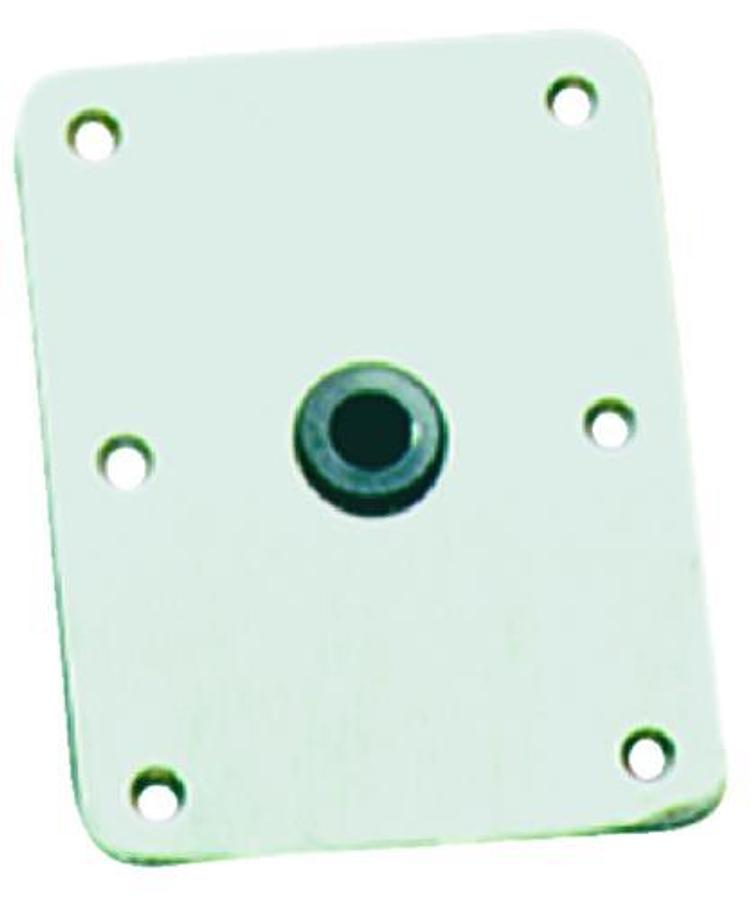 KinPin Threaded Square Steel Base - 7in. x 7in. - Satin Finish