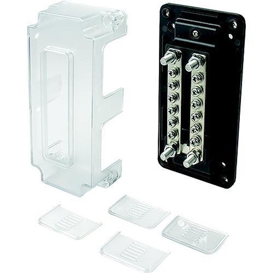 Dual Buss Bar with Cover - 12 Terminals