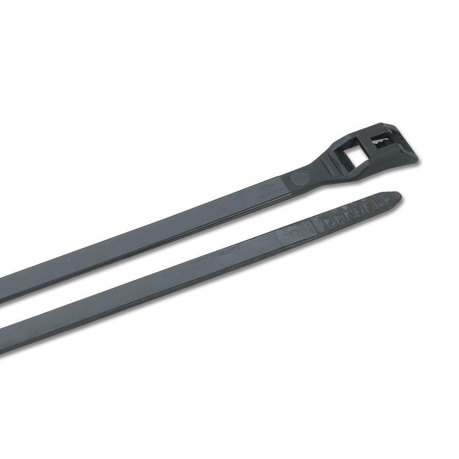 Low Profile Cable Ties - 11in. - UV Black - 100Pk