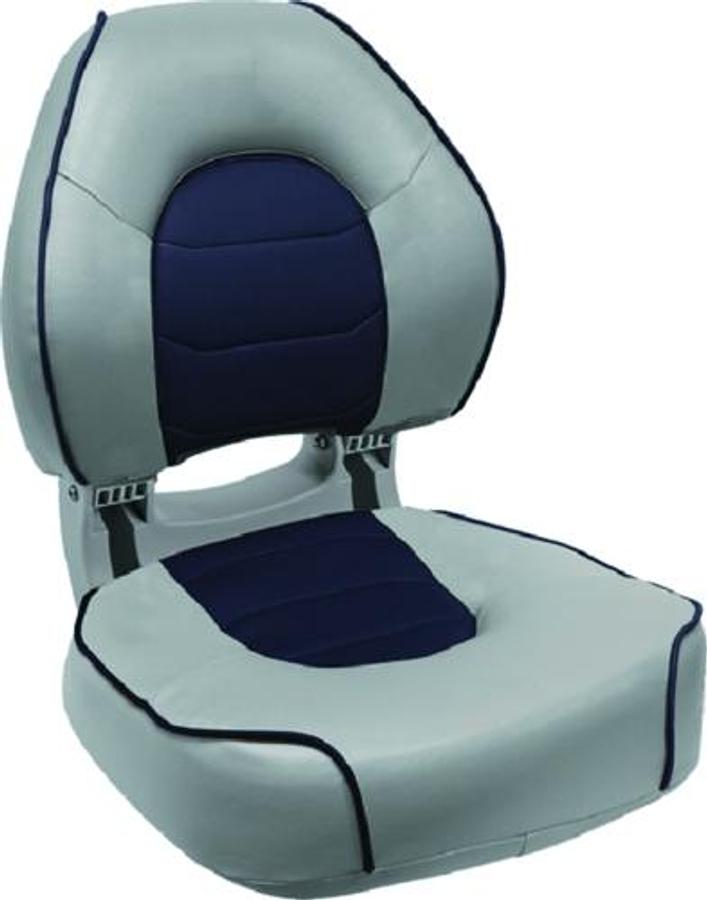 Torsa SE Ergonomic Fishing Seat - Marble/Mariner blue