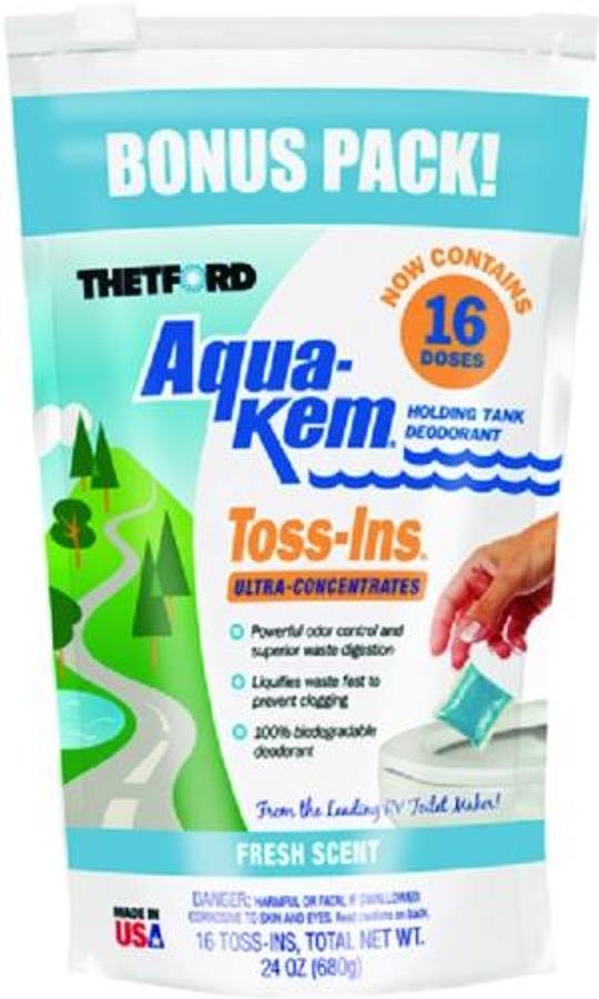 Aqua-Kem Fresh Scent Toss-In - 16 Packs