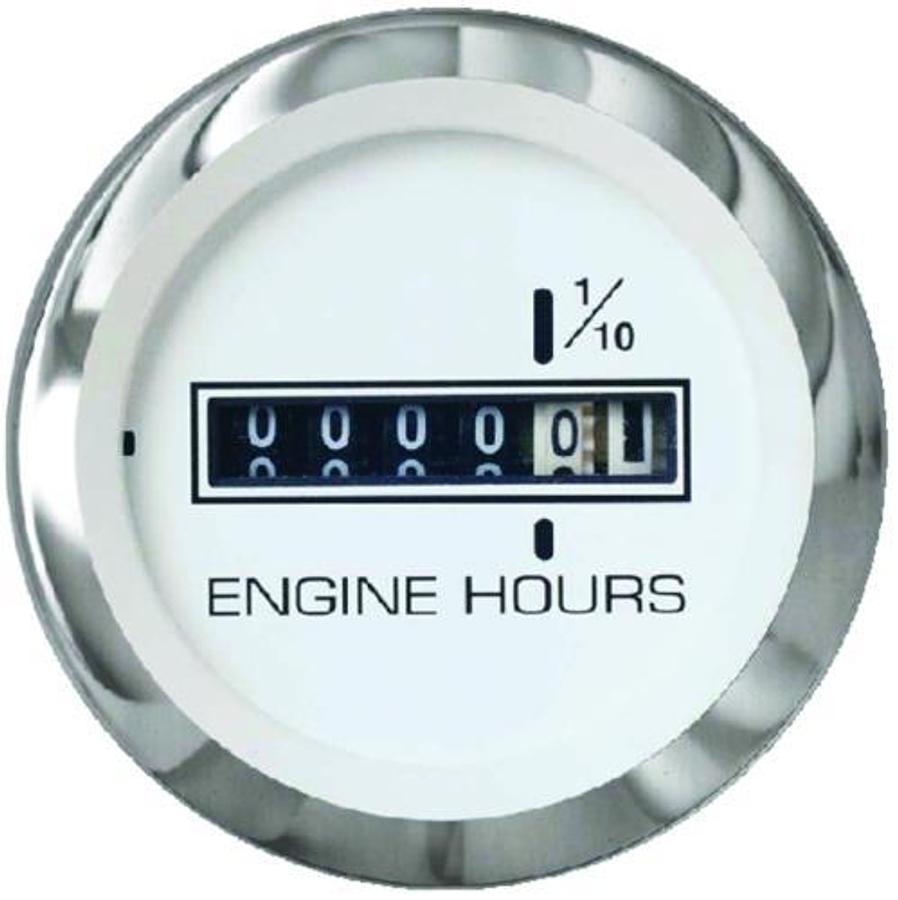 Lido 2in. Hour Meter - 10,000 Hrs - 12-24V