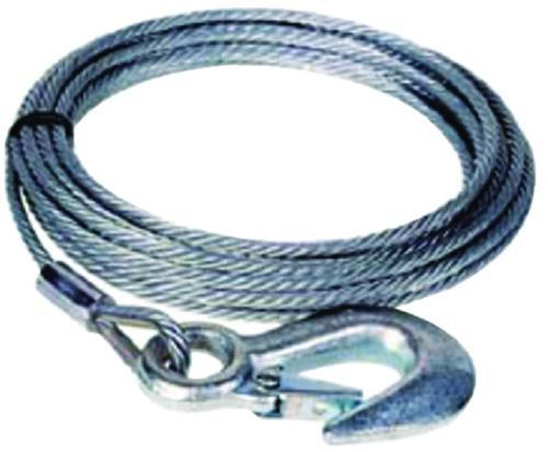 Winch Cable & Hook - 7/32in. x 50ft.