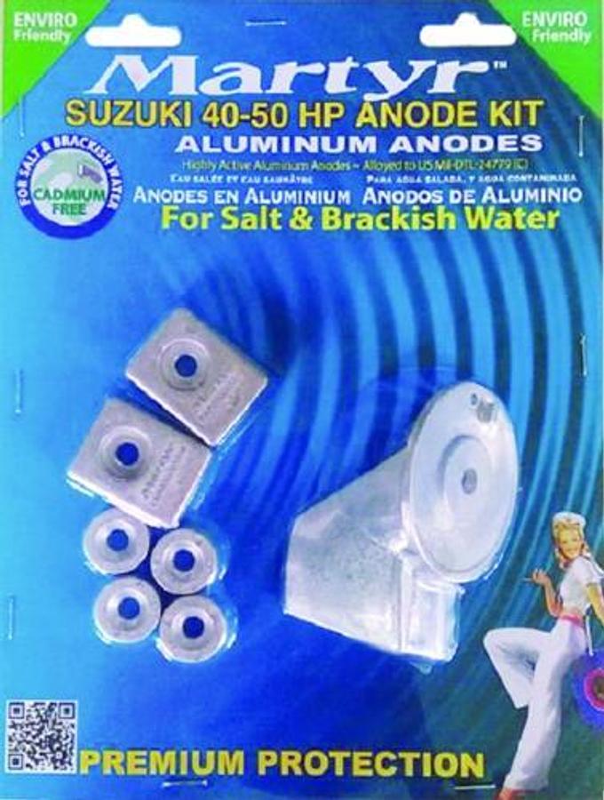 Anode Kit for Suzuki 40-50 HP Outboard - Magnesium