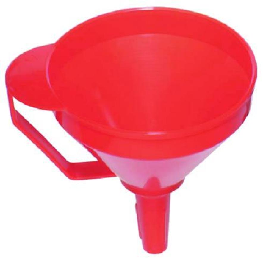 Short Rigid Funnel w/ Handle - Red