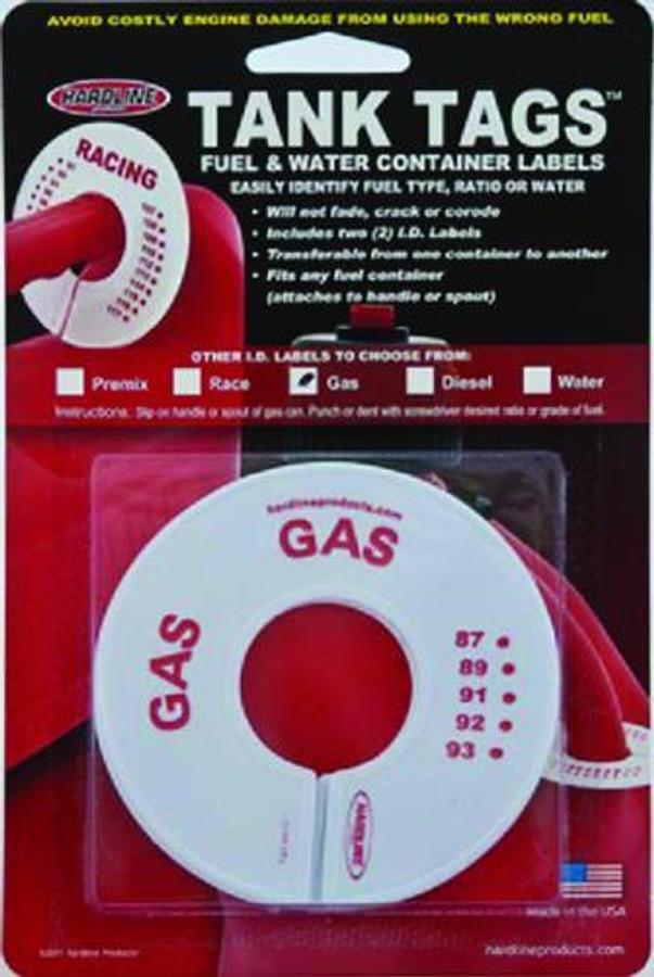 Gasoline Fuel Container Label Disc - 2/Pk