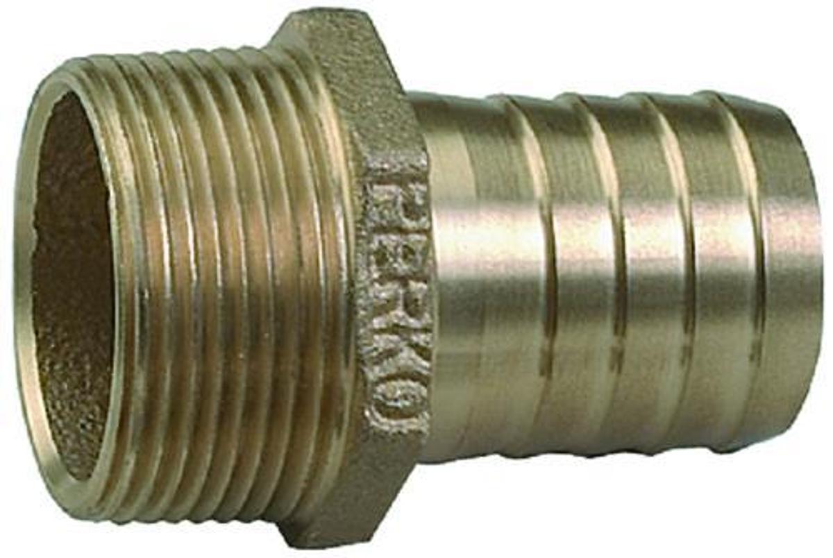 Straight Pipe-to-Hose Adapter - 1-1/4in. NPT - 1-1/4in. Hose
