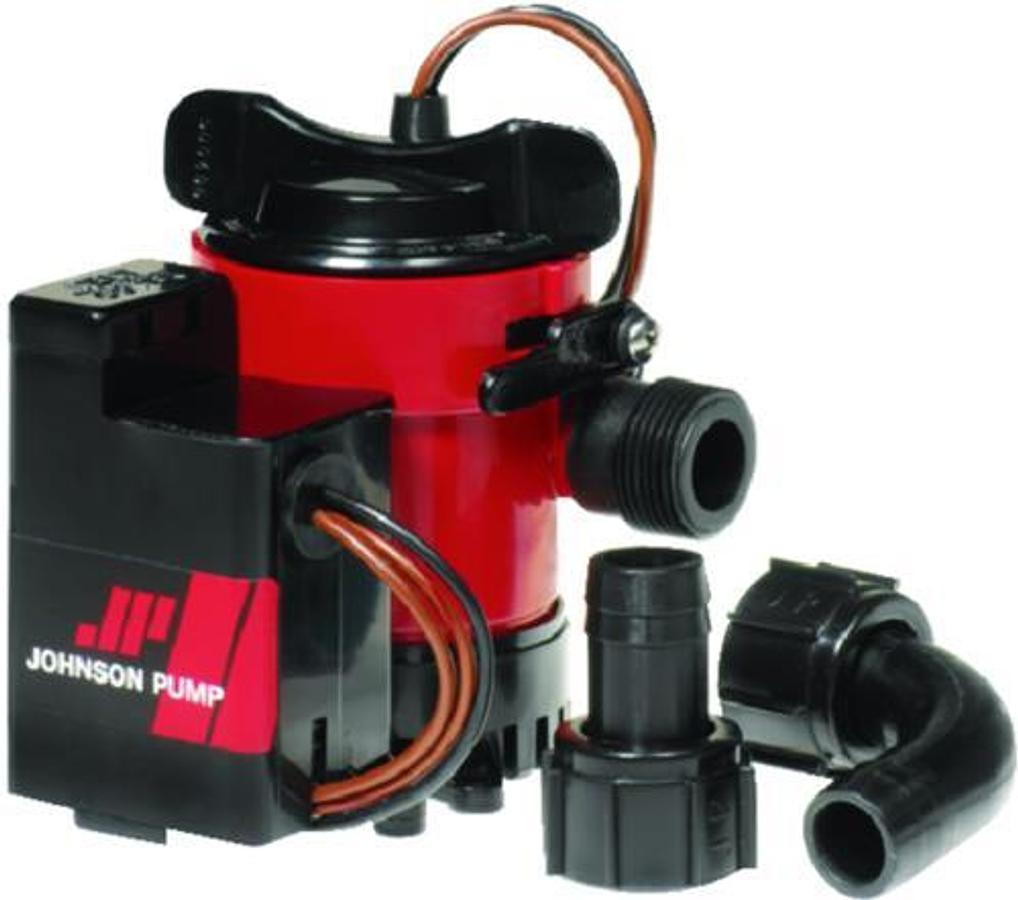 Combo Bilge Pump with Automatic Electromagnetic Switch - 1000 GPH - 12 Volts - 3.2 Amps