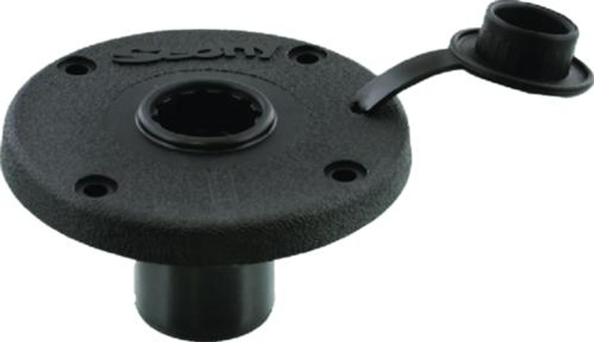 Rod Holder Mount - Round Flush