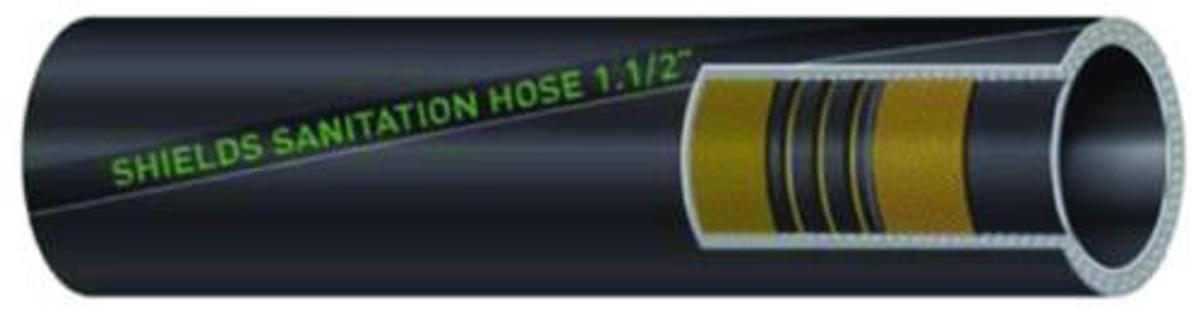 Series 101 Premium Rubber Sanitation Hose - 1-1/2in. x 12-1/2ft. - 150# Working Pressure