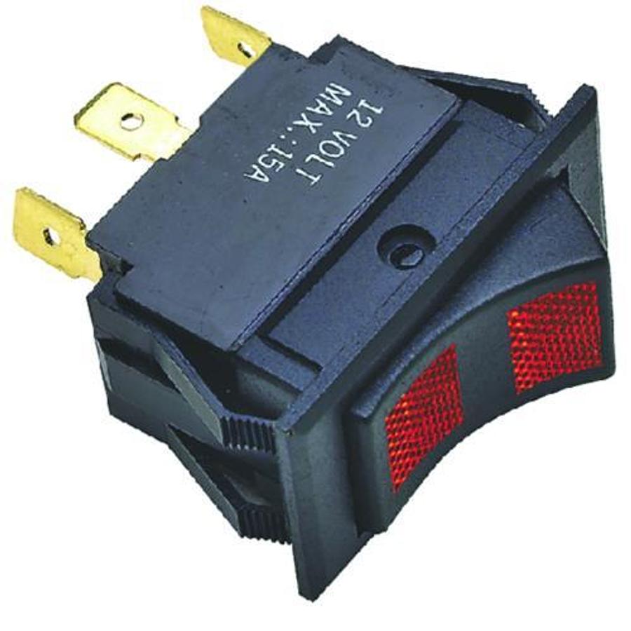 On/Off/On Rocker Switch w/ Light