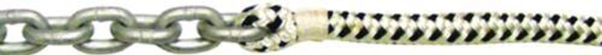 Double Braid G4 Chain Anchor Rode - 150ft. x 1/2in. Rope/15ft. x 1/4in. Chain