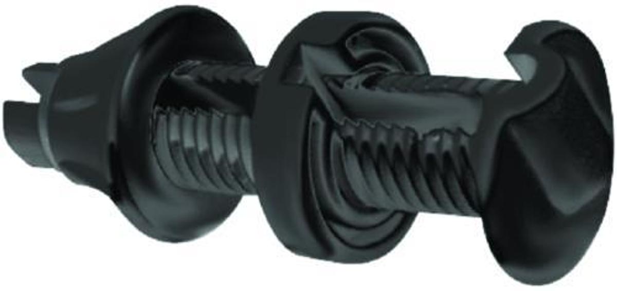 Cable Thru Hull Fitting -1/4in. Slot, 1-1/4in. Flange, 3/4in. Hole - Black