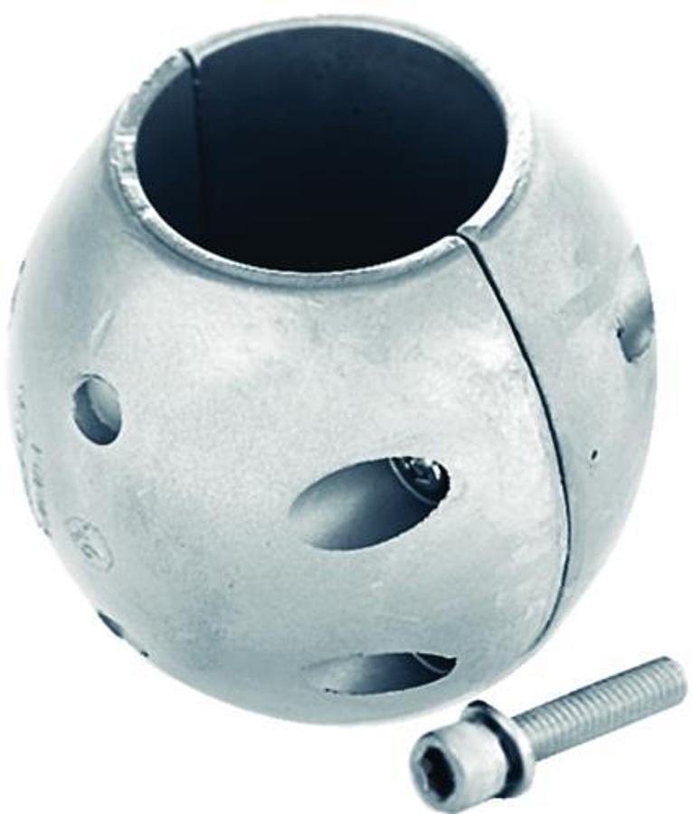 Streamlined Aluminum Shaft Anode with Allen Screw - 3/4in.ID  x  2-1/8in. OD x  2-1/8in.L