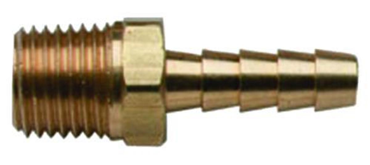 Aluminum Male Hose Barb - 3/8in. x 3/8in. NPT