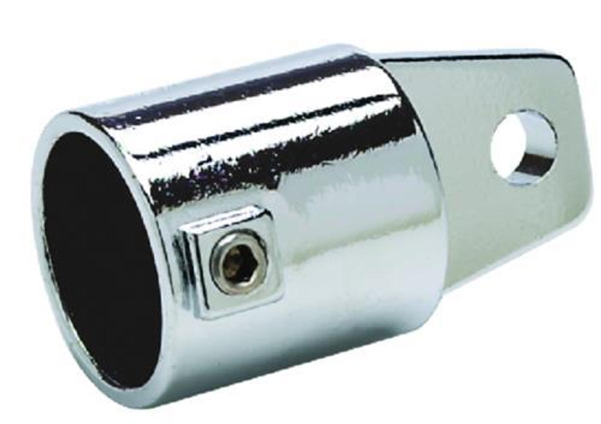 External Eye Ends for Round Tubing - 7/8in. - Chrome Plated Zamak