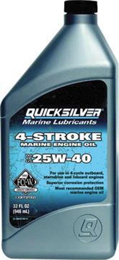 25w40 4-Stroke Marine oil Engine Oil - Quart - 6 QTY
