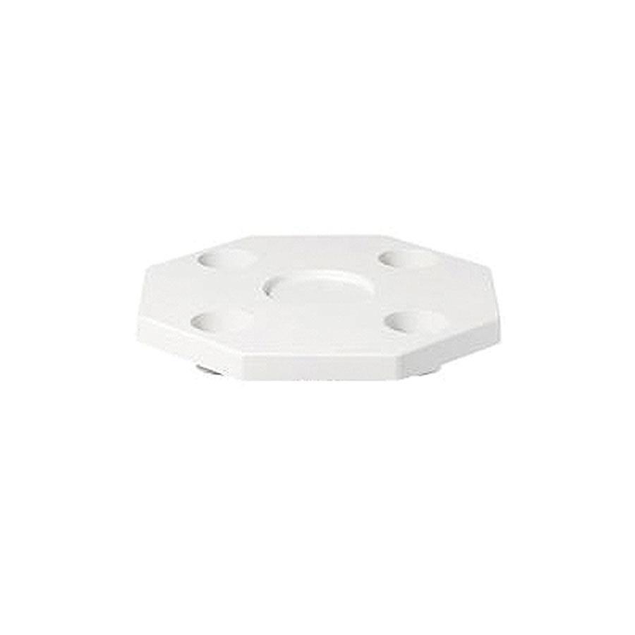 Removable 20in. Octagonal Table Top with Molded-In Cup Holders - Ivory