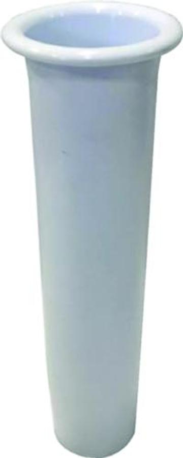 Ring Top Vinyl Liniers for 10in. Flared Aluminum Weld-On Rod Holder - White