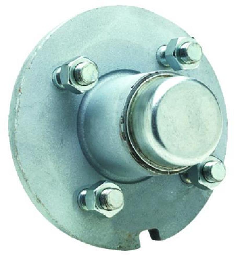 Galvanized Trailer Wheel Hub - 4 Lugs - 1in. Bearing