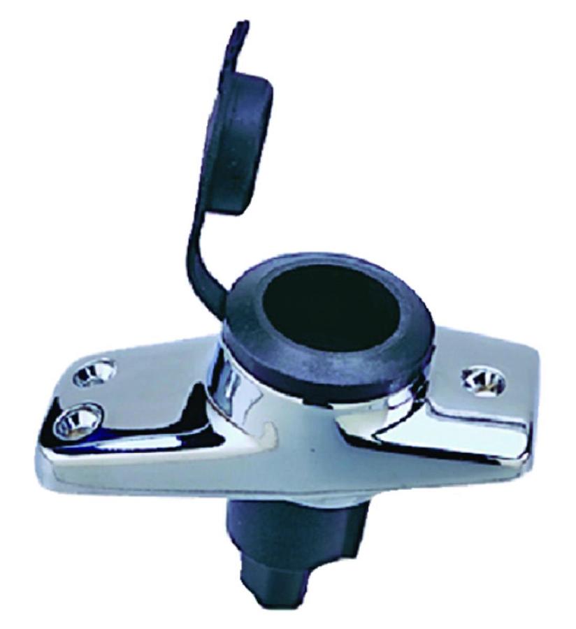 Spare Light Base Assembly - Chrome Plated with Rubber Cover