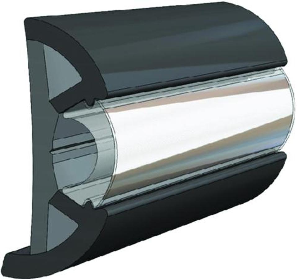 Suproflex Rub Rail Moulding Only - Lg - 100ft. - Black