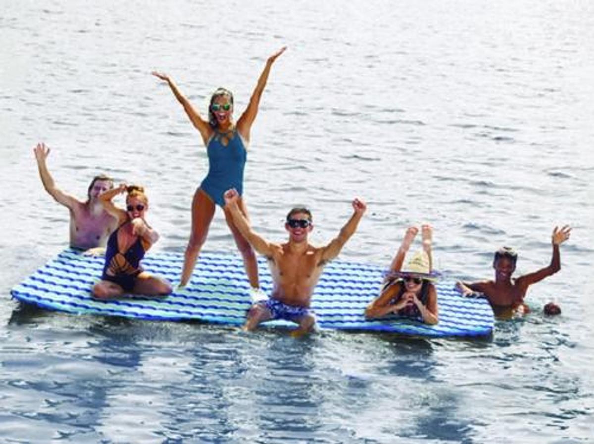 Supersized Inflatable Floating Party Platform