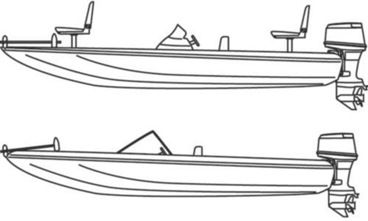Stellex Fishing, Ski Boat and Pro-Style Bass Boat Cover - 16ft. - 18.5ft.