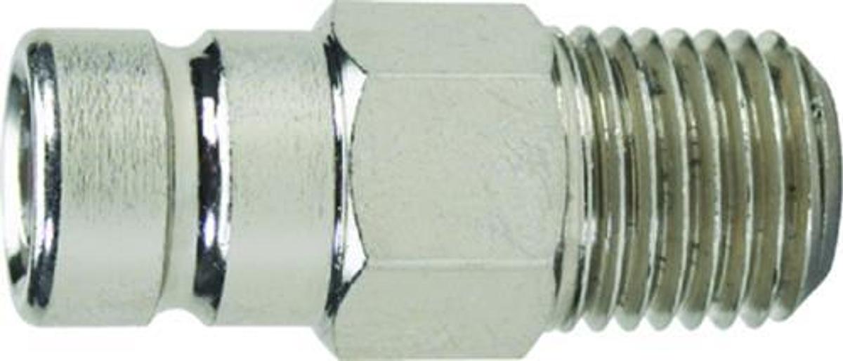 Chrome/Brass Male Tank Fitting for Suzuki Over 75HP - 1/4in. NPT Thread