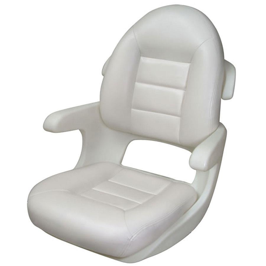 Elite High Back Helm Seat - White