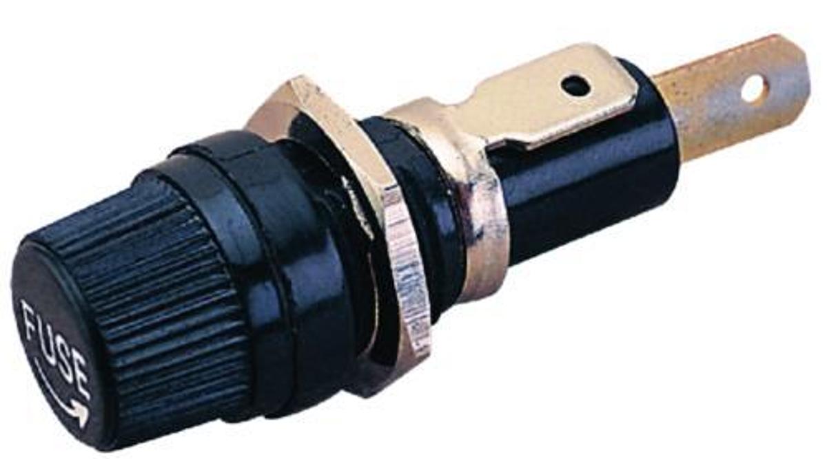 Round In-Dash Fuse Holder - 15 Amps