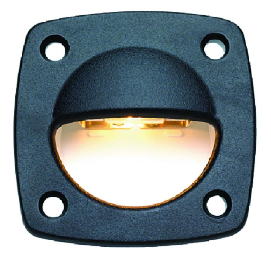 LED Fixed Utility Light - 2 1/4in. L x 2 1/4in. W x 13/16in. D - Black