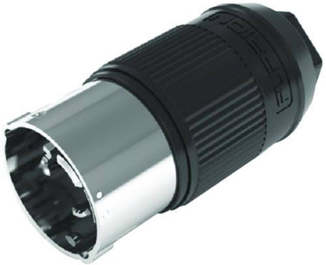 Male 50A Plug and Connector - Black