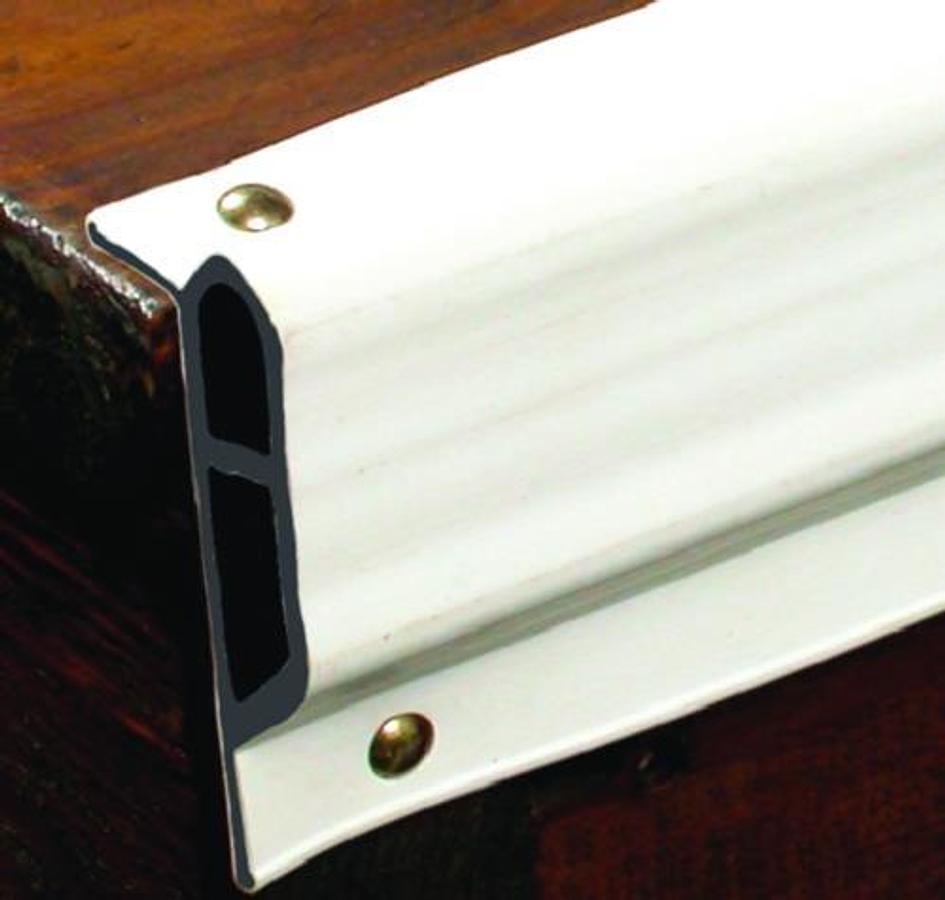 Heavy Duty Double Molded Edge Gard - 2 3/4in. x 1 3/8in. x 10ft. Coil - White