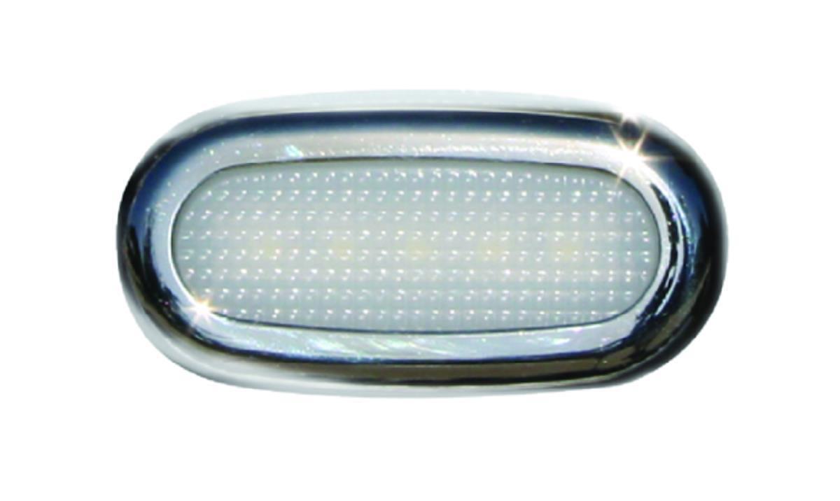 0-5 LED Courtesy Light - 316 Stainless Steel Finish - 12V - 2 7/8in. L x 1 1/2in. W - White