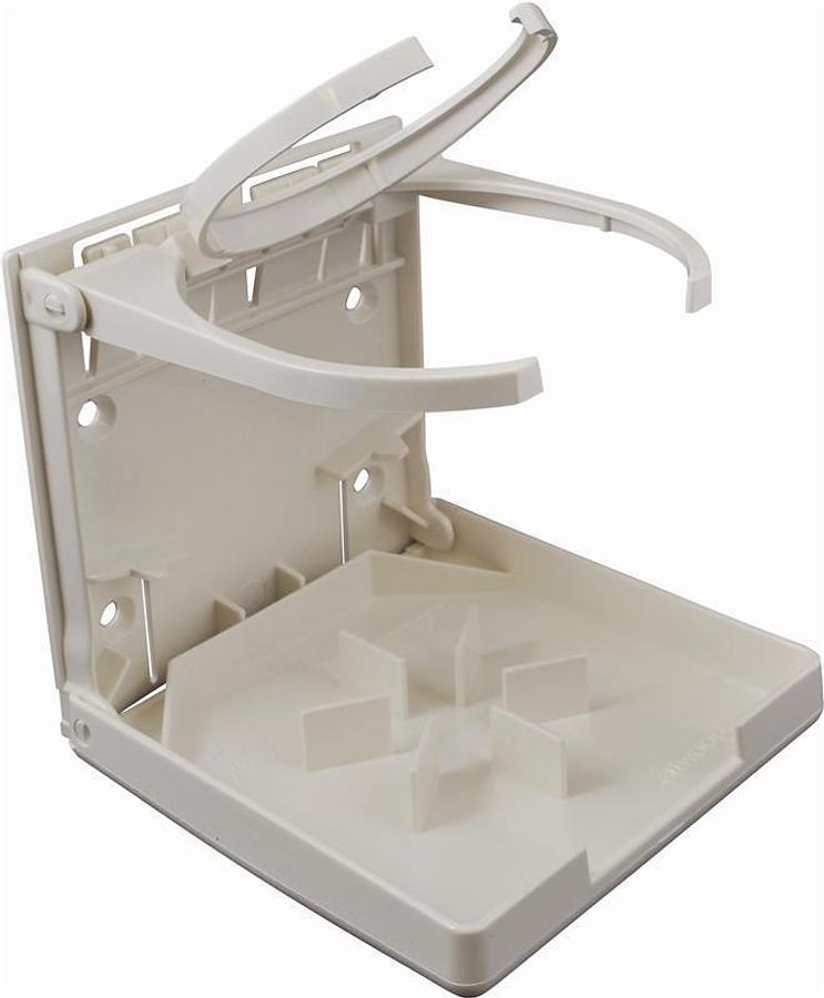 Fold-Up Drink Holder - 4-5/8in. H x 4-9/16in. W x 4-3/4in. D - White