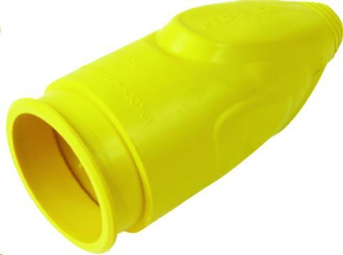 50 Amp Male Plug Cover - Yellow