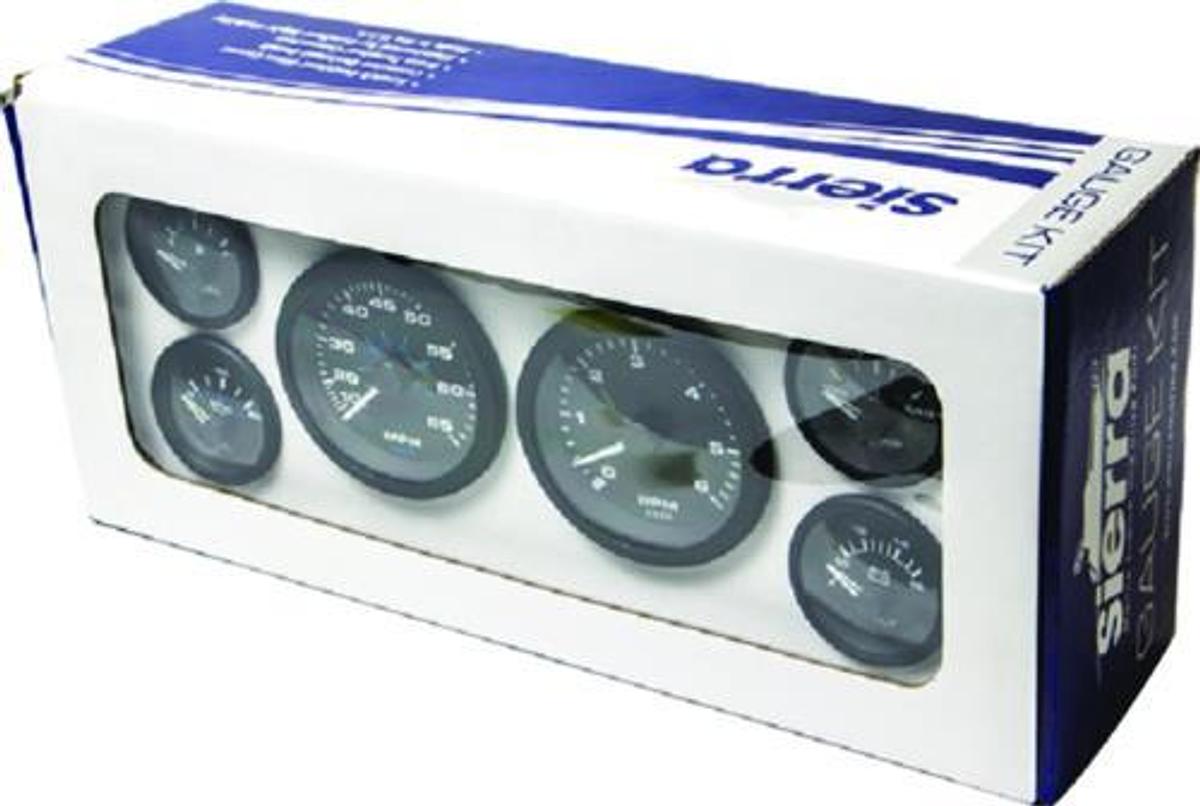 Premier Pro Black 6 Piece Gauge Kit