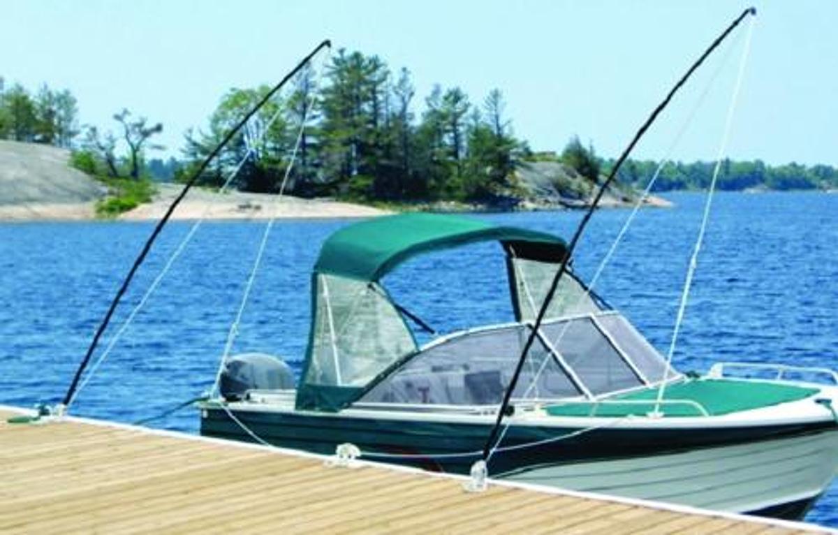 Mooring Whip - 1 Pair - Black - 8ft.