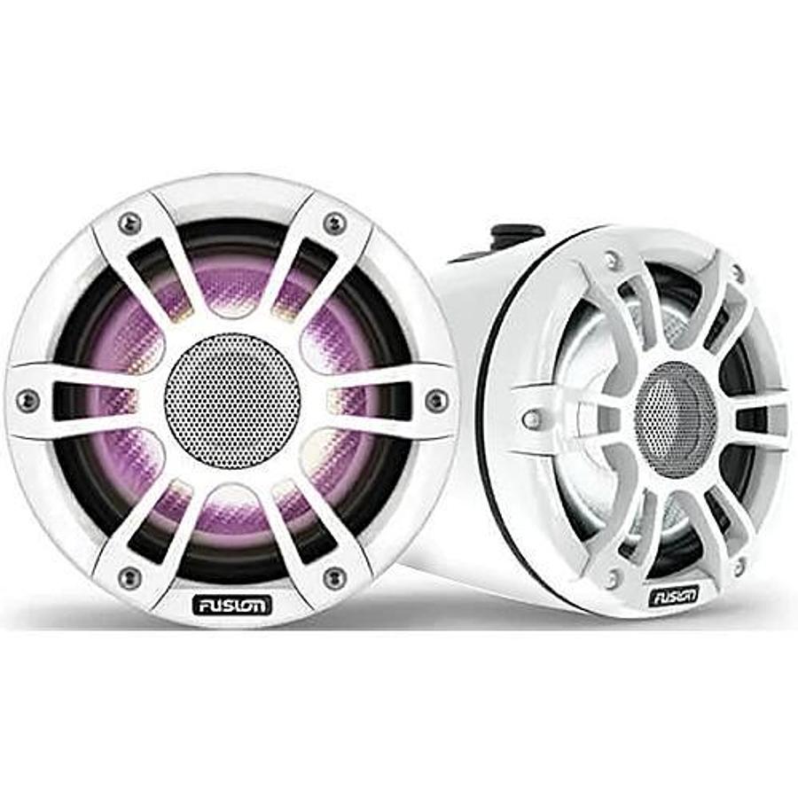 Signature Sport Series 3i Marine Wake Tower Speaker - 8.8in. - White with White Grill