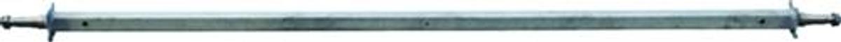 2in. Square Galvanized Trailer Axle With Brake Flange - 3500 lb.