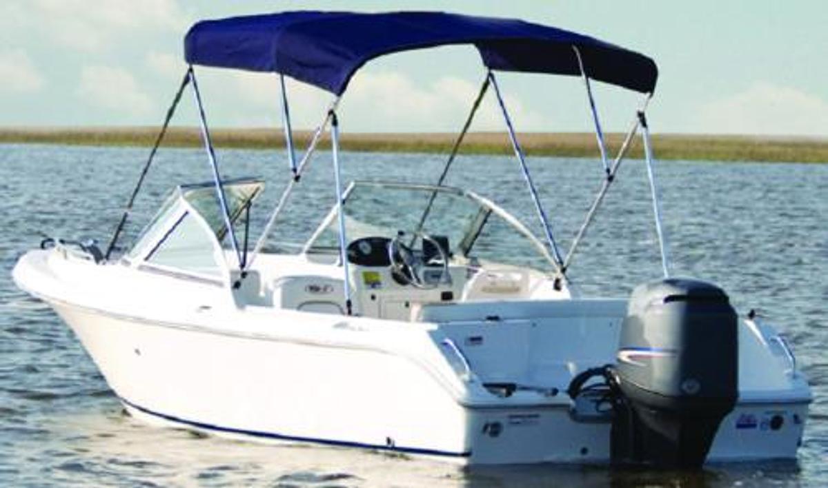 4 Bow 54in Round Tube Bimini Top - Beam:  - Captain Navy