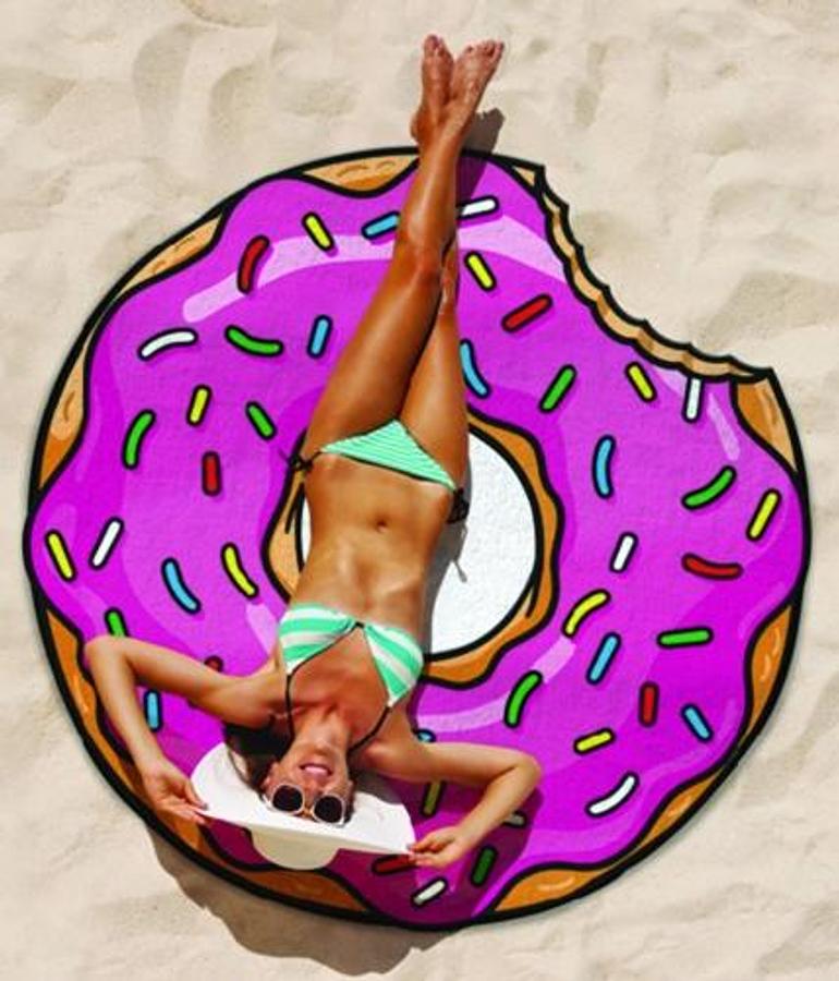 Frosted Donut Beach Blanket