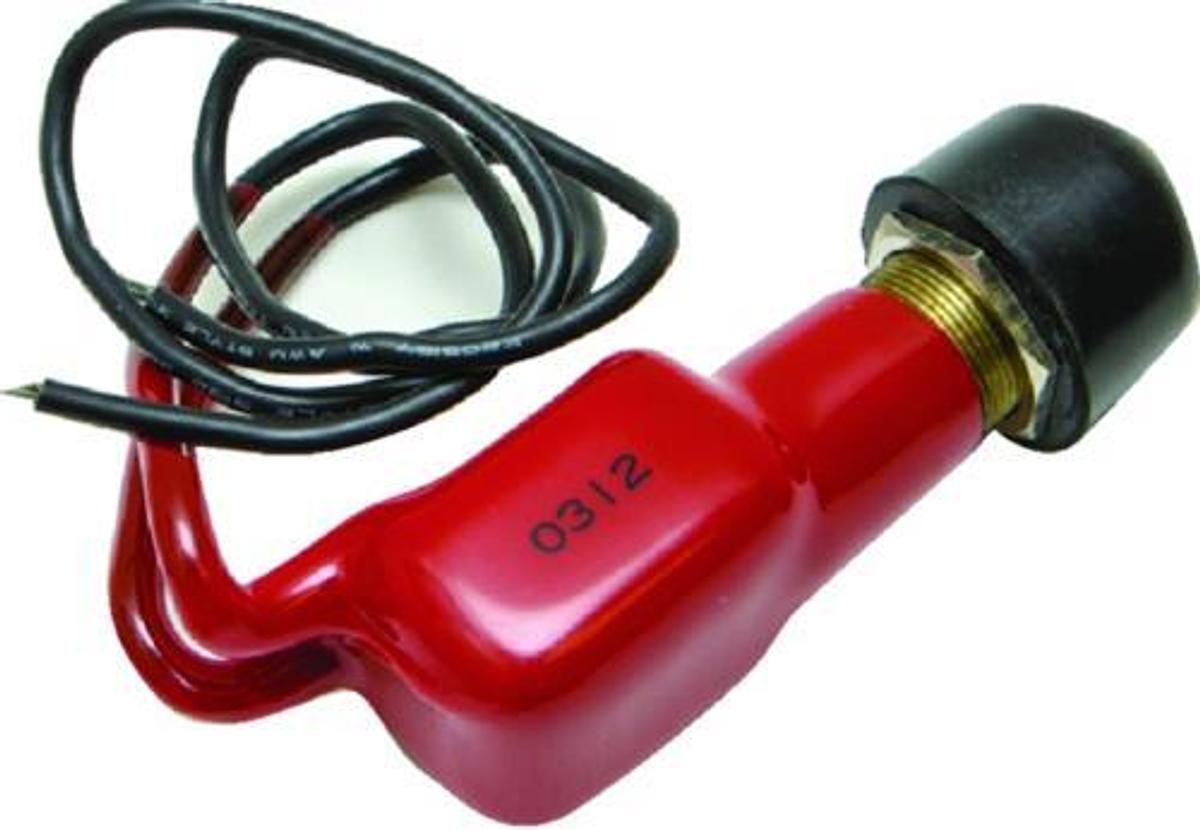 SPST (On)/Off Push Button Switch w/ Plasticized coating