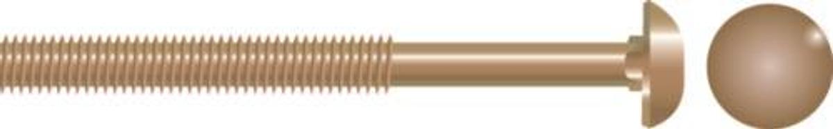 3/8-16x2-1/2 Car Blt 665 Silbrz 10/Bg