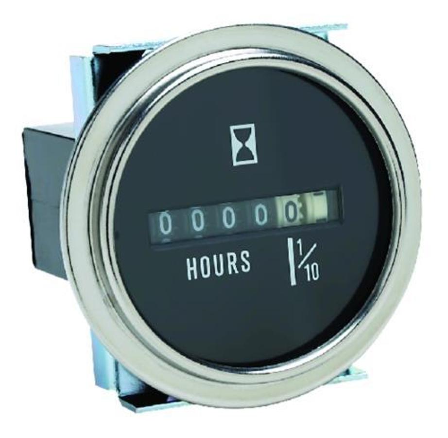 Hour Meter with Stainless Steel Bezel