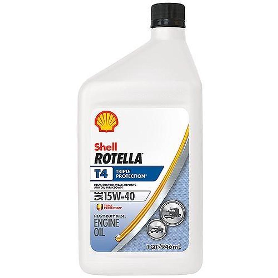 Rotella T4 Triple-Protection Heavy-Duty Diesel Motor Oil - 15W-40 - 1qt.