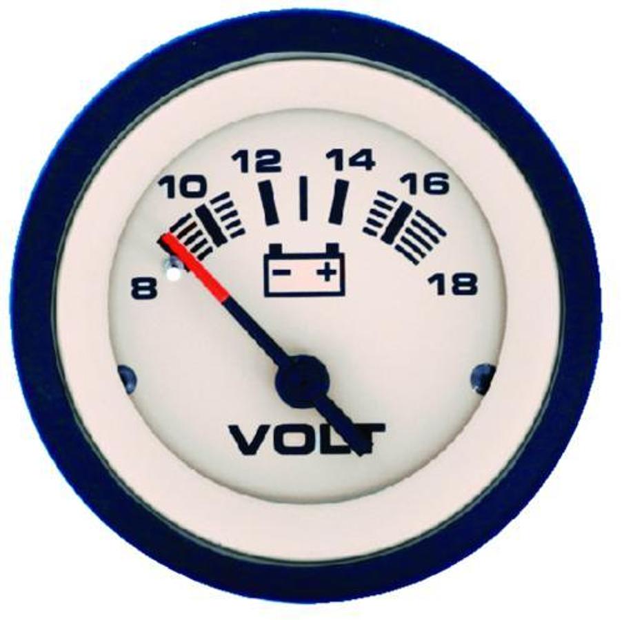 Sahara 2in. 12  Volt Voltmeter - 8-18V DC